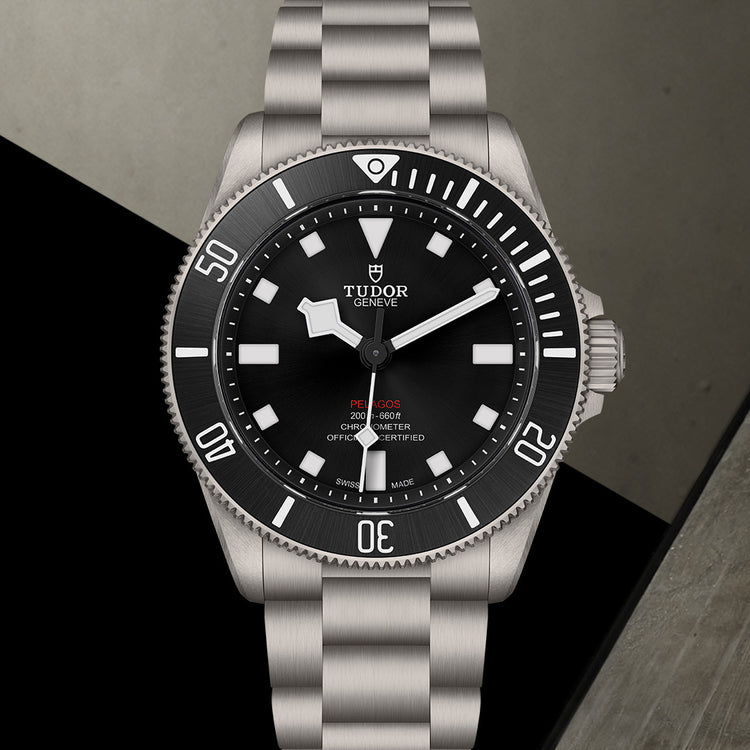 |ぺラゴス 39|39mm|チタニウム製ケース||機械式自動巻ムーブメント|5年間保証||200m防水|約70時間パワーリザーブ|