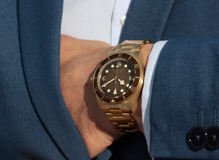 |BLACK BAY 58 BRONZE|39mm|ブロンズ製ケース||機械式自動巻ムーブメント|5年間保証||200m防水|約70時間パワーリザーブ|