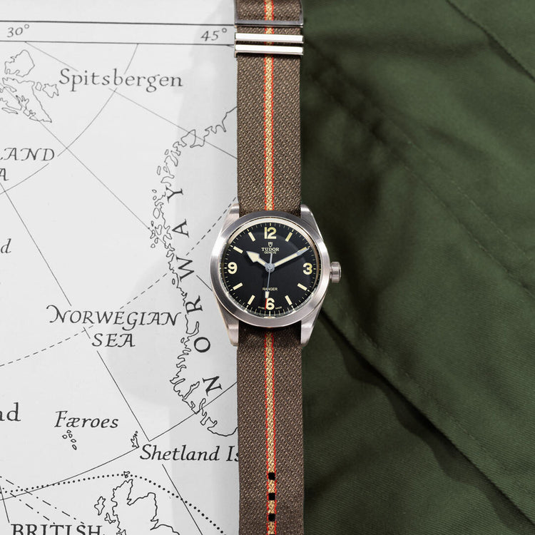 |RANGER|39mm|スチール製ケース||マニュファクチュール キャリバー|5年間保証||100m防水|約70時間パワーリザーブ|